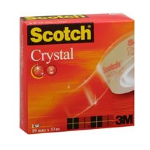Tape SCOTCH® Crystal 60019mmx33m Krystallklar kontortape fra 3M 